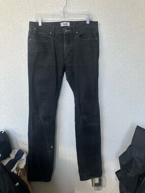 Acne Studios Max Cash Jeans, 33/34 Washed Black Slim — Flaw Noted